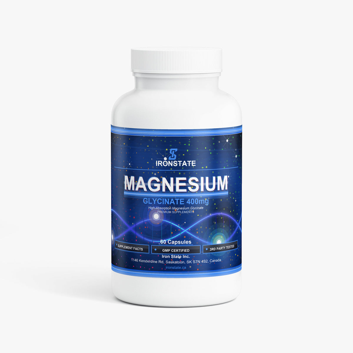 IRONSTATE Magnesium Glycinate - front view