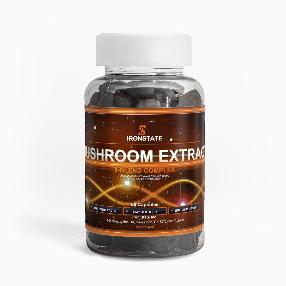 IRONSTATE Mushroom Extract Complex - front view