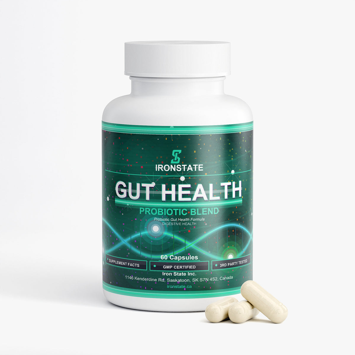 IRONSTATE Gut Health - back view