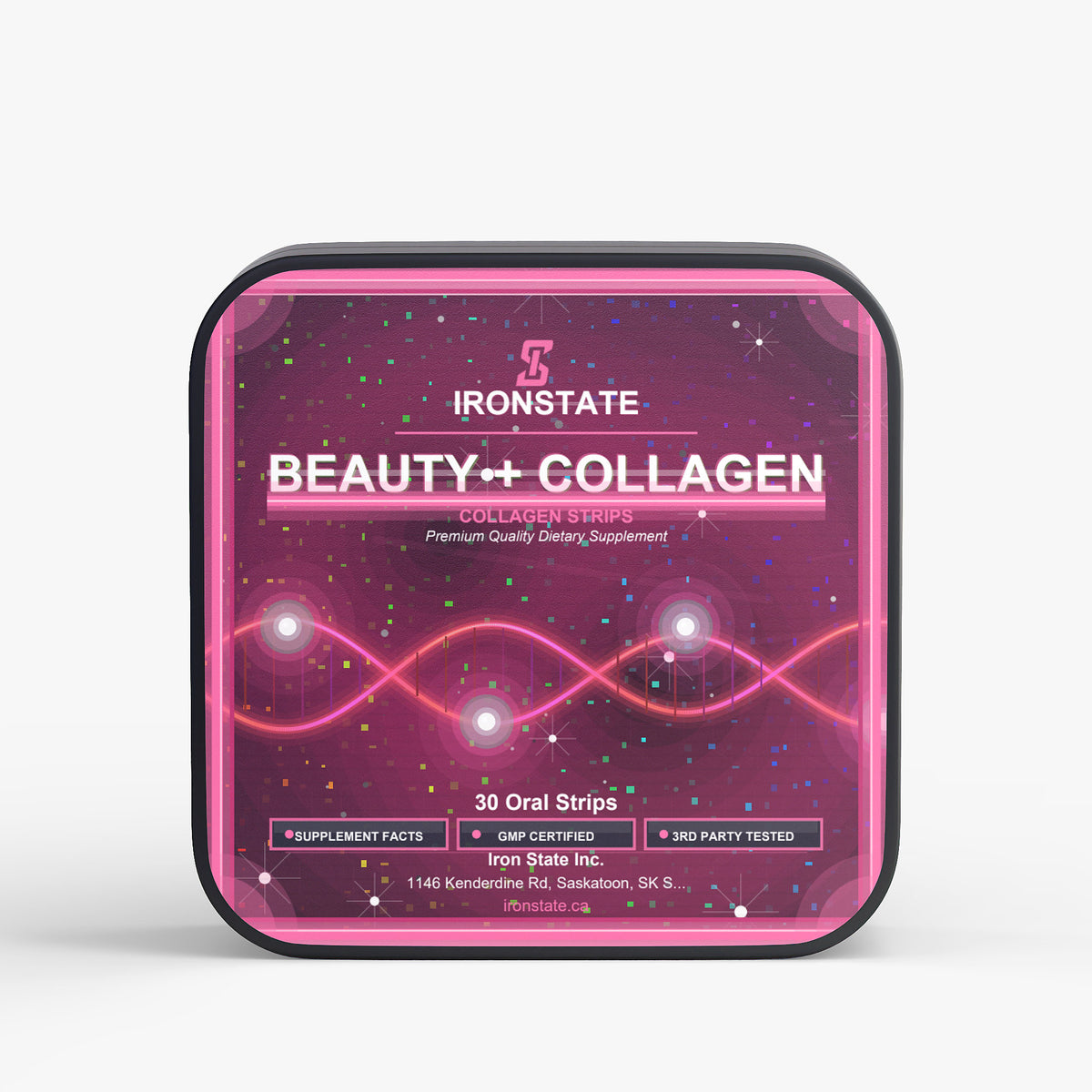 IRONSTATE Beauty + Collagen Strips - front view