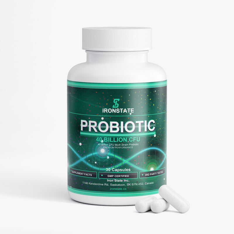 IRONSTATE Probiotic 40 Billion CFU - back view