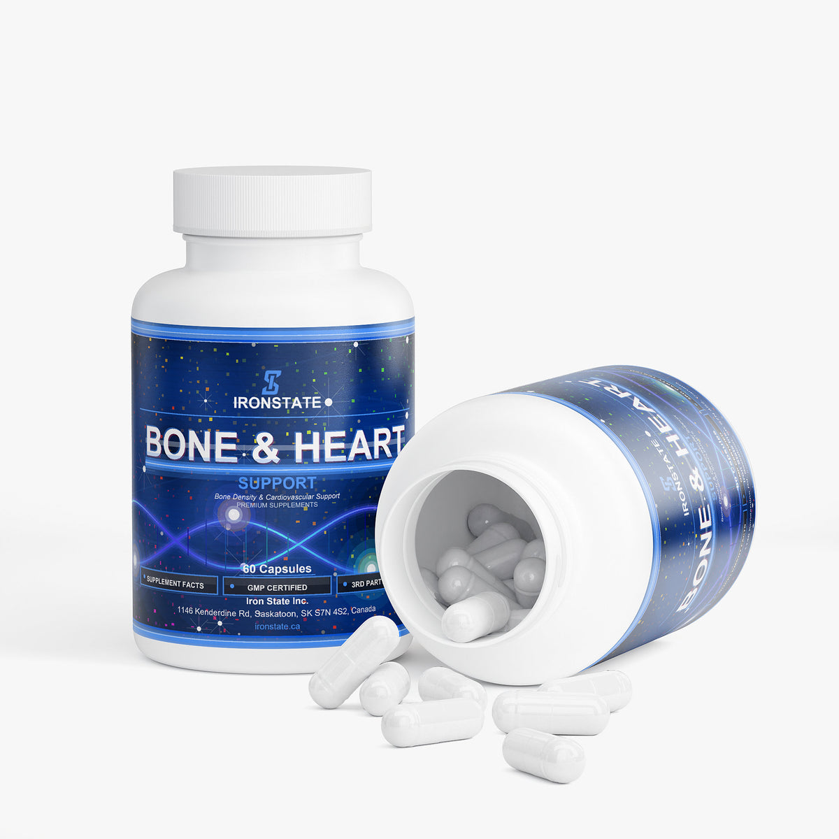 IRONSTATE Bone & Heart Support - side view