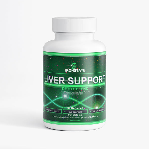 IRONSTATE Liver Support - front view