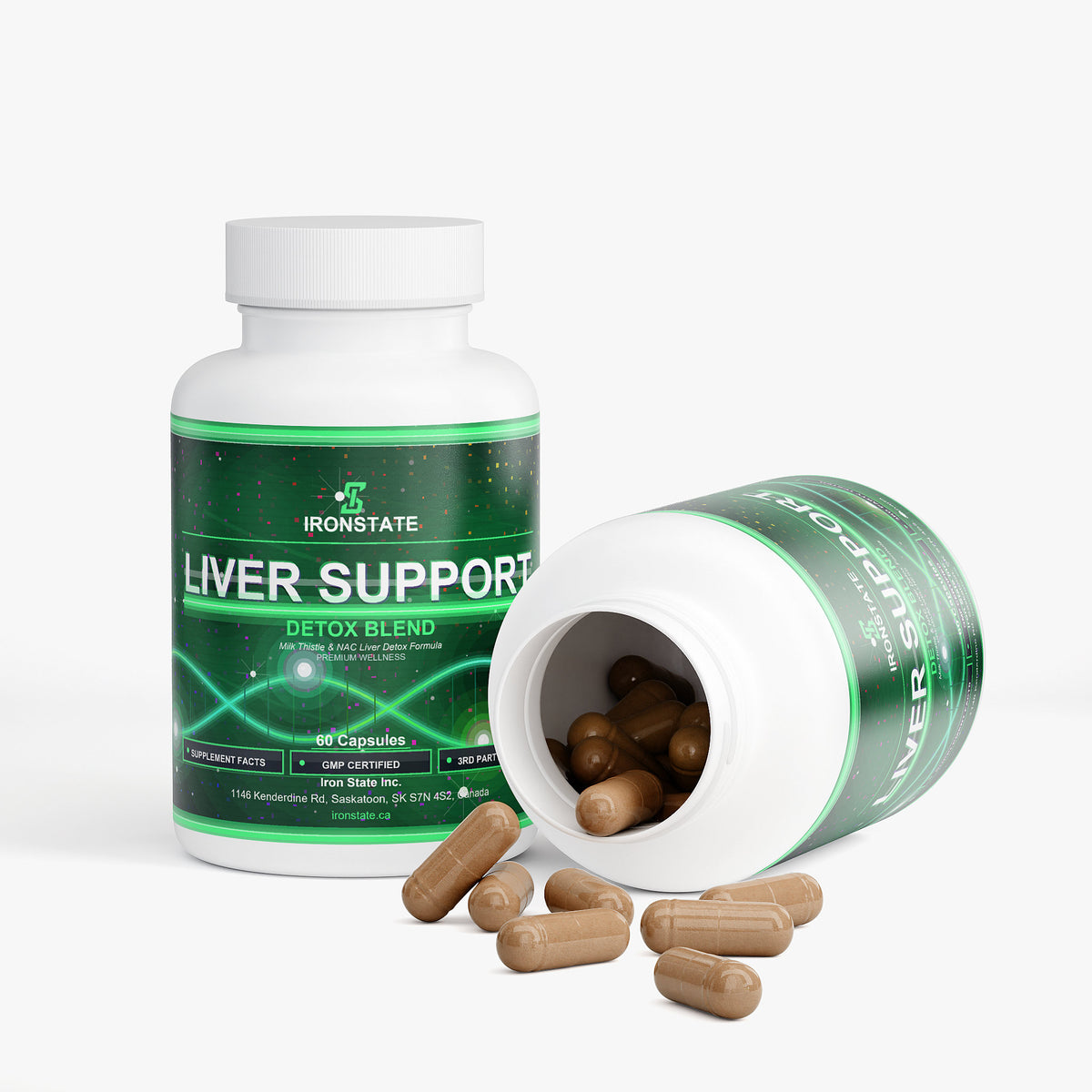 IRONSTATE Liver Support - side view