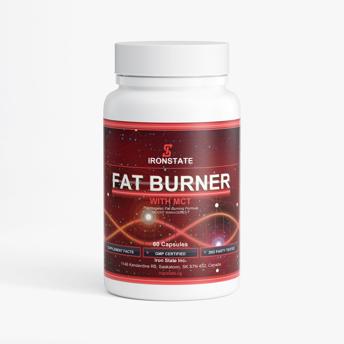 IRONSTATE Fat Burner with MCT - front view