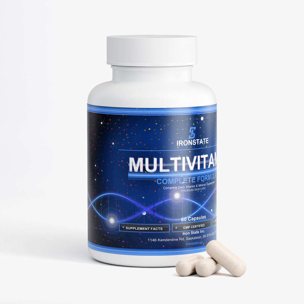 IRONSTATE Complete Multivitamin - back view
