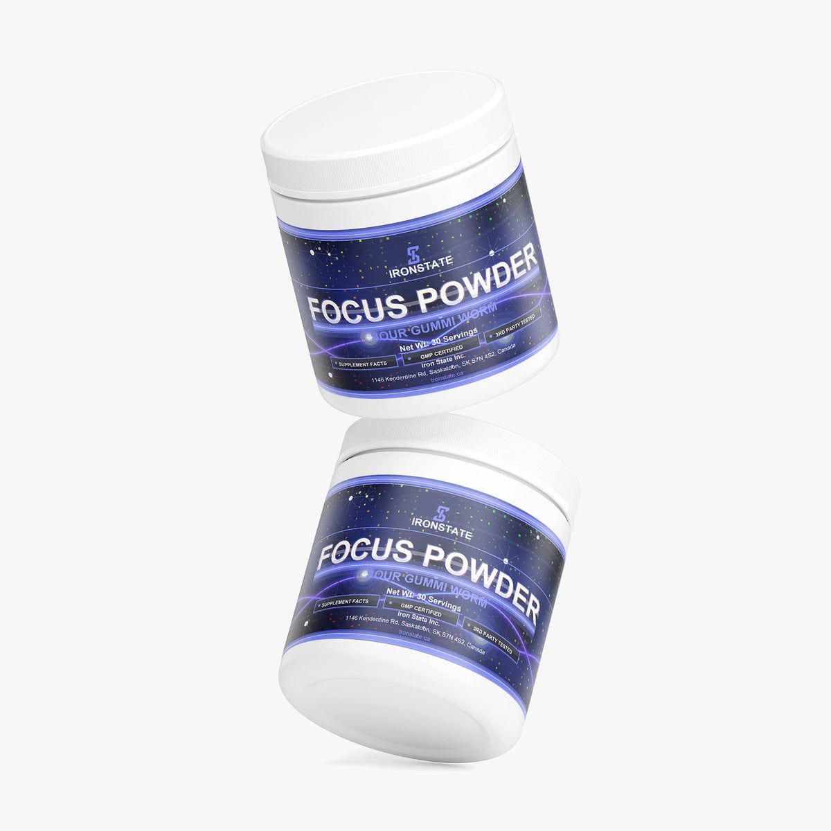IRONSTATE Pre-State Focus Powder (Sour Gummi Worm) - detail view