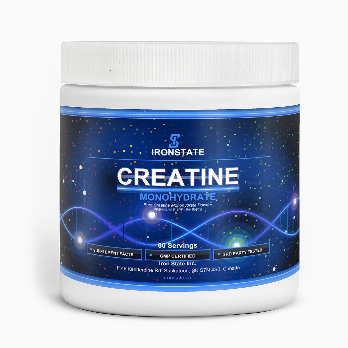 IRONSTATE Creatine Monohydrate - front view