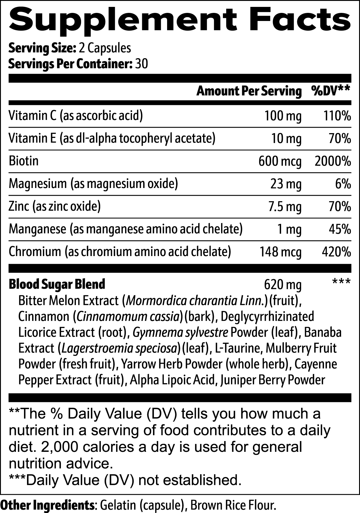 IRONSTATE Normal Blood Sugar Support - full product