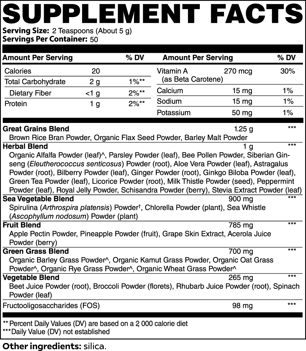 IRONSTATE Ultra Cleanse Smoothie Greens - logo close-up