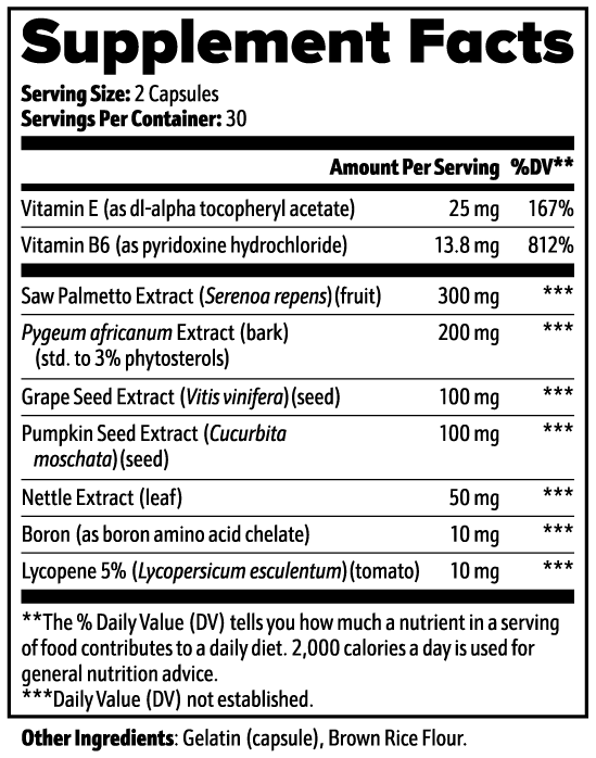 IRONSTATE Prostate Support - full product