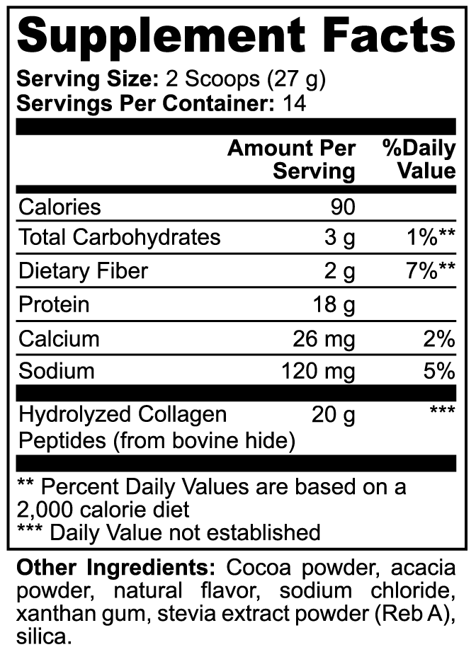 IRONSTATE Grass-Fed Collagen Peptides Powder (Chocolate) - logo close-up