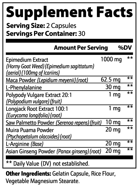 IRONSTATE Horny Goat Weed Blend - full product