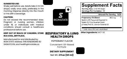 IRONSTATE Respiratory & Lung Health Drops - full product