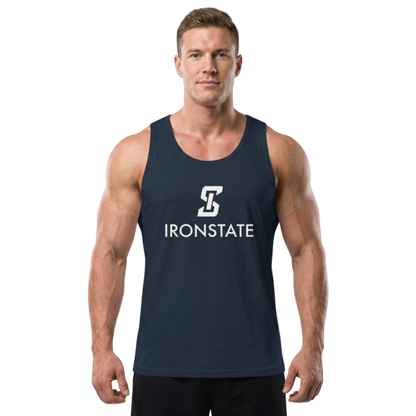 IRONSTATE Men’s Premium Tank Top NAVY