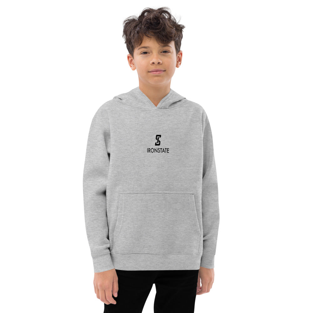 IRONSTATE Kids Fleece Hoodie GREY