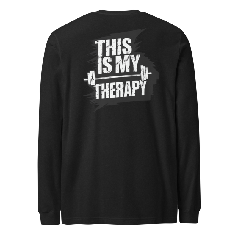 Ironstate Men'sLong Sleeve Tee THIS IS MY THERAPHY - back view
